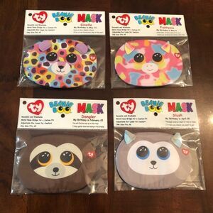 Ty Beanie Reusable Washable Face Masks New